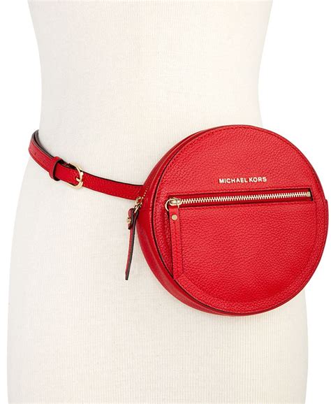 michael michael kors round pebble leather fanny pack